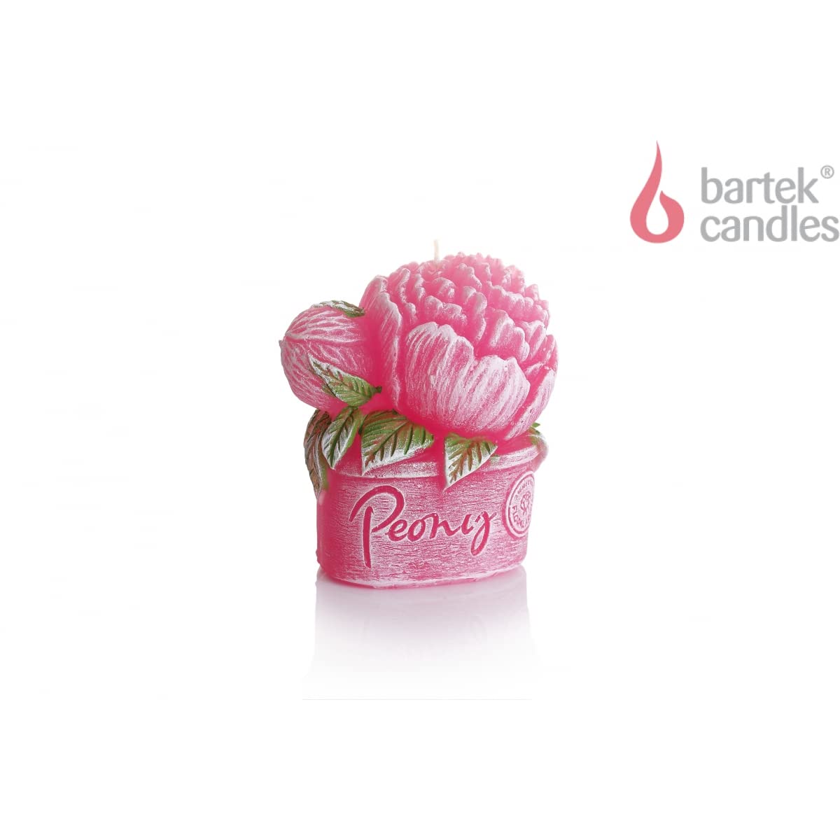 4 Pack Scented Candle Peony Flower Shape Candles Decorative Cute Candles Pink Red Flower Wax Candles for Valentine's Gifts Home Bedroom Party Wedding Birthday (Pink)