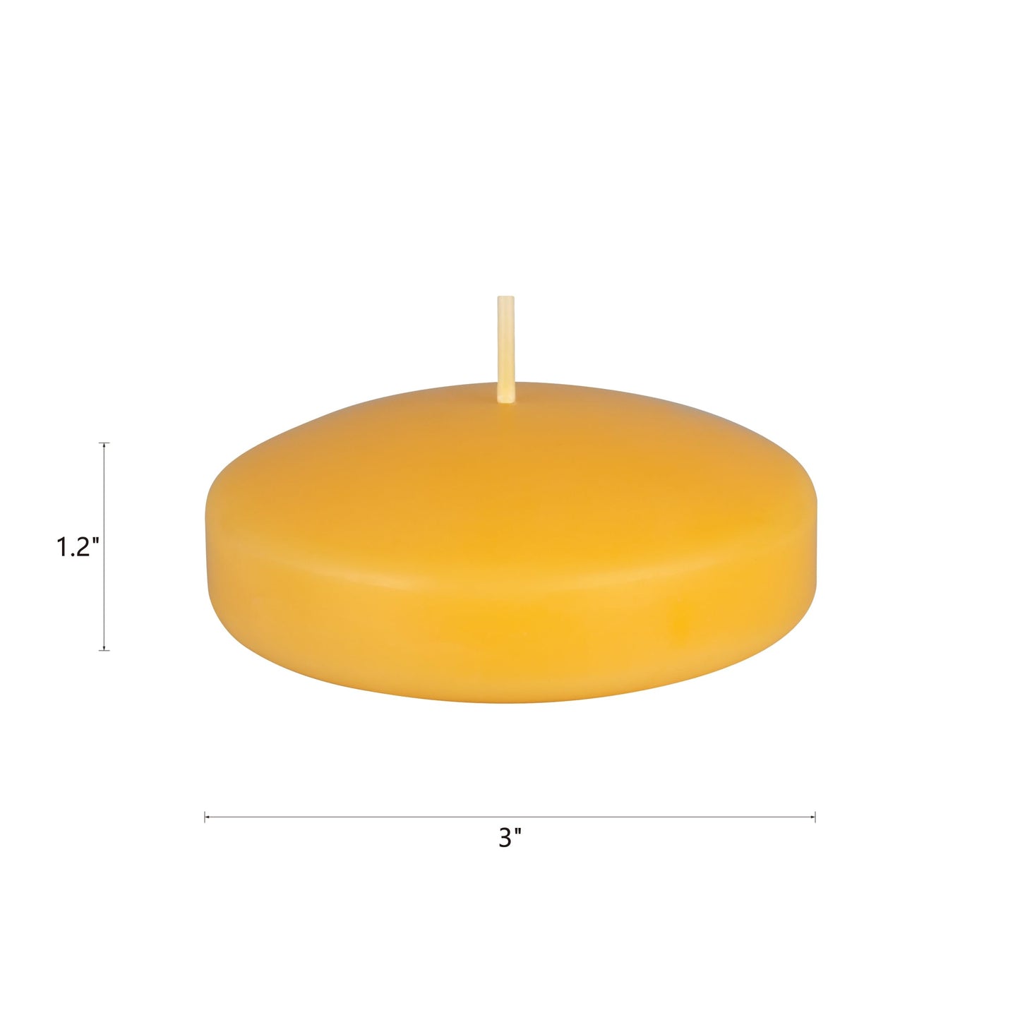 Mega Candles 12 pcs Scented Citronella Floating Candles, Hand Poured Wax Candle 3 Inch Diameter, Indoor & Outdoor Use, Camping, Festivities, Events, Party Usage, Patio, Barbecue BBQ, Picnics