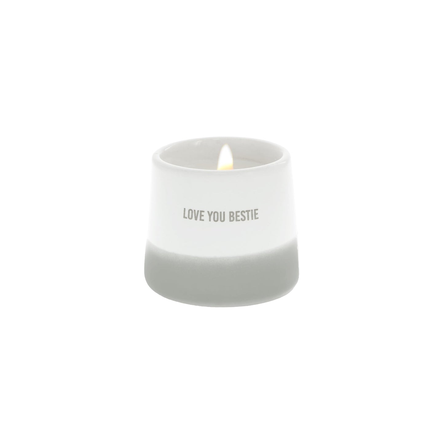 Pavilion Gift Company - Love You Bestie - 2oz Soy Wax Wax Reveal Candle Tealight Holder Best Friend Bestie Close Friend Coworker Friendship Birthday Sentimental Kind Home Decor