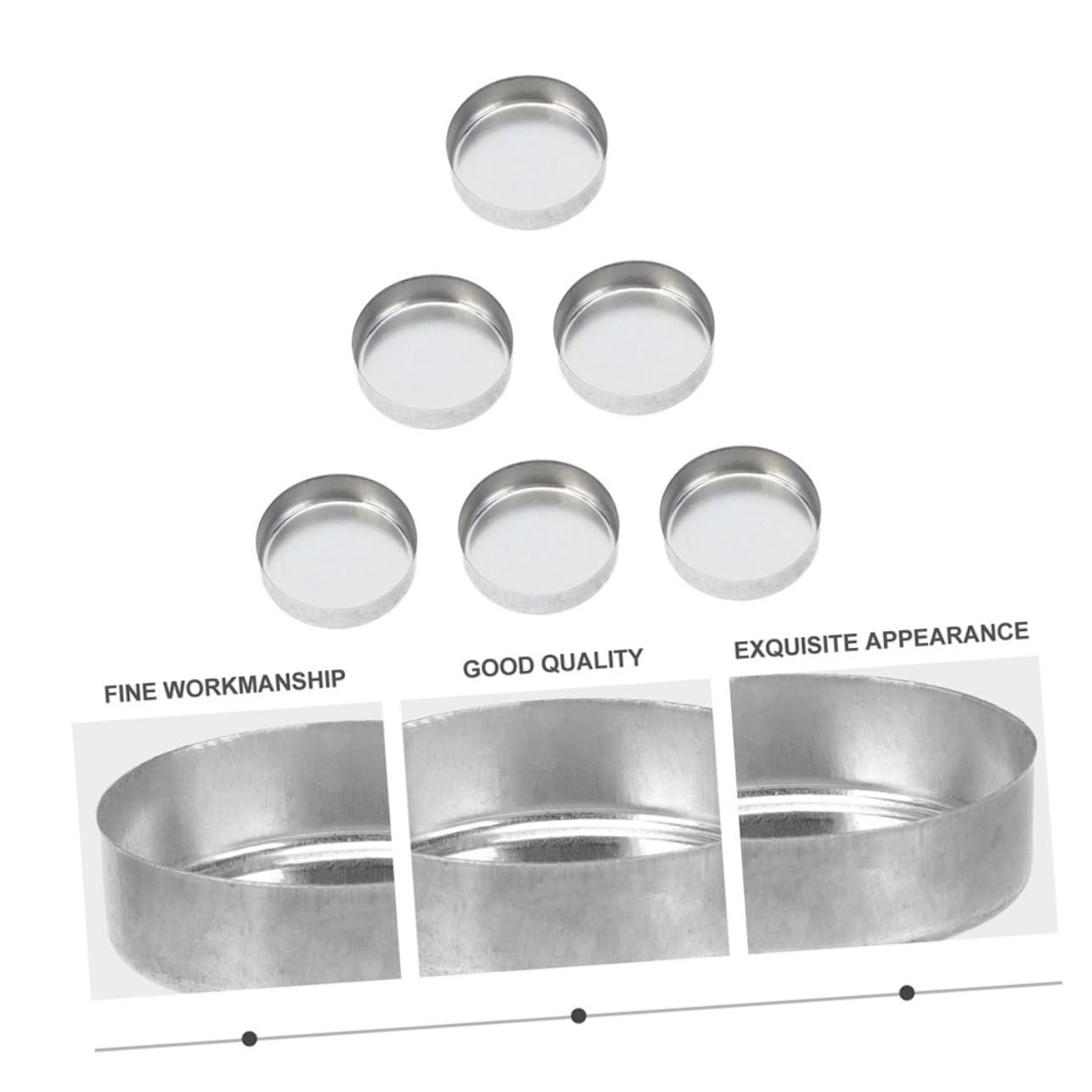 IMIKEYA 20pcs Candle Cup Empty Tealight Cups Gold Candles Holder Empty Wax Containers Tealight Candle Stand Scented Candles Holder Wax Melt Container Decor for Home Aluminum Grace Crafts