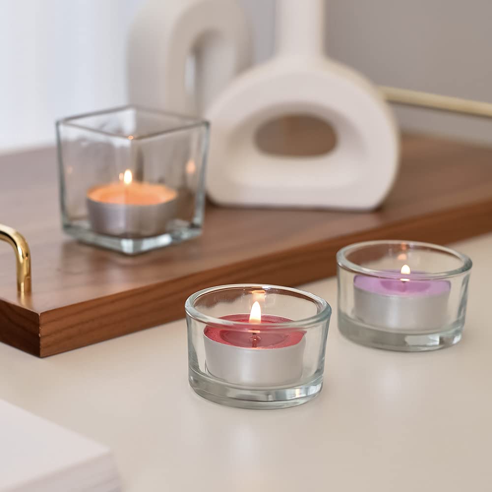 COCODOR Scented Tealight Candles/Winter Jasmine / 25 Pack / 4-5 Hour Extended Burn Time/Made in Italy, Cotton Wick, Scented Home Deco, Fragrance, Mother's Day