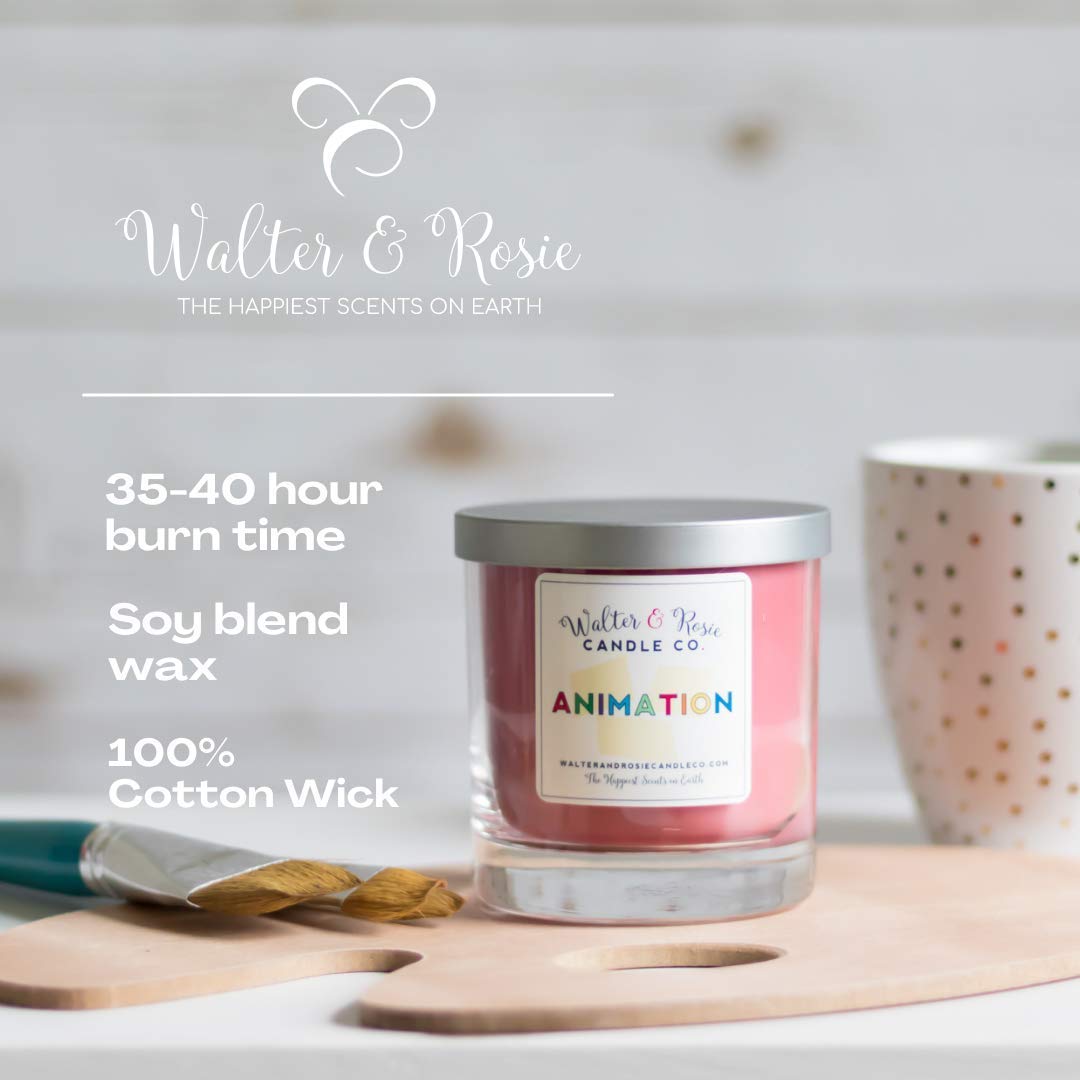 Walter & Rosie - Main Street Bakery Candle 11 oz - Sweet Aroma of Vanilla Cake - Soy Wax Blend - Burns Up to 40 Hrs - Highly Fragrant Candle - Long Lasting - Theme Park Inspired