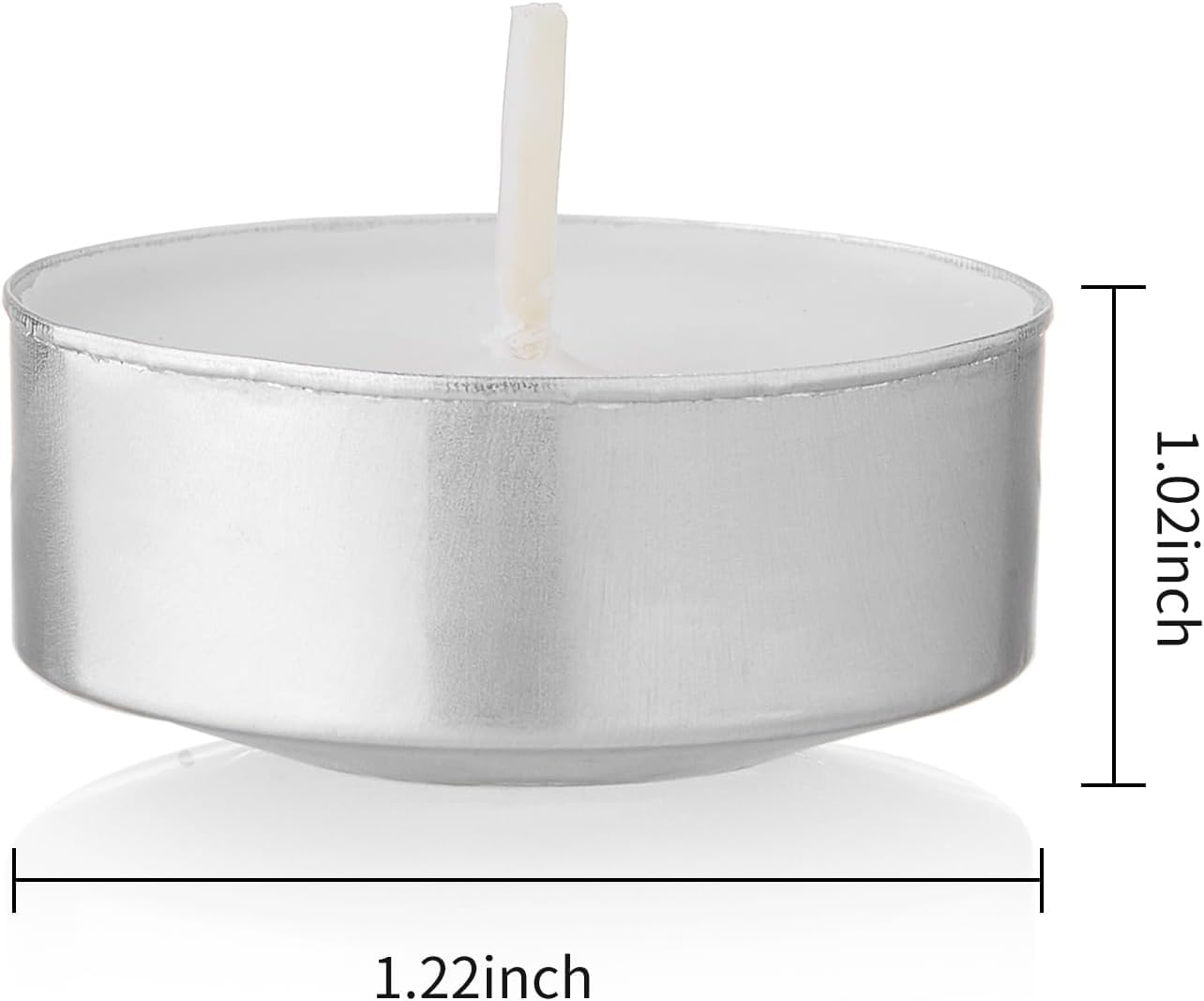30-Pack Scented White Tealight Candles - 2 Hour Burn Time, Natural Palm Wax, Smokeless, with Cotton Wick in Aluminum Shell - Ideal for Weddings, Bathing, and Festive Decor - 1.2" x 1"