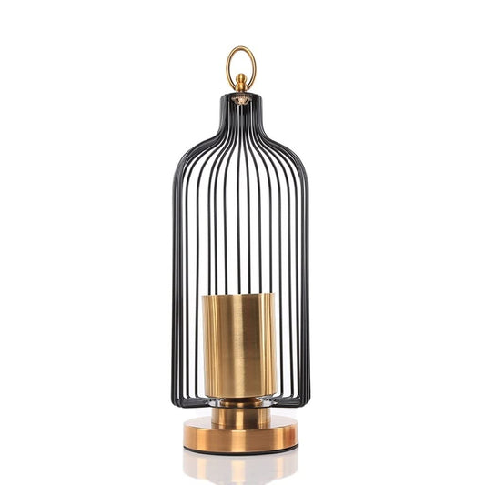 WAOCEO Candlestick Holders Creative Birdcage Candle Holder New Chinese Glass Candle Candle Holder Decoration Romantic Candle Light Dinner Props Candle Holders (Size : B)