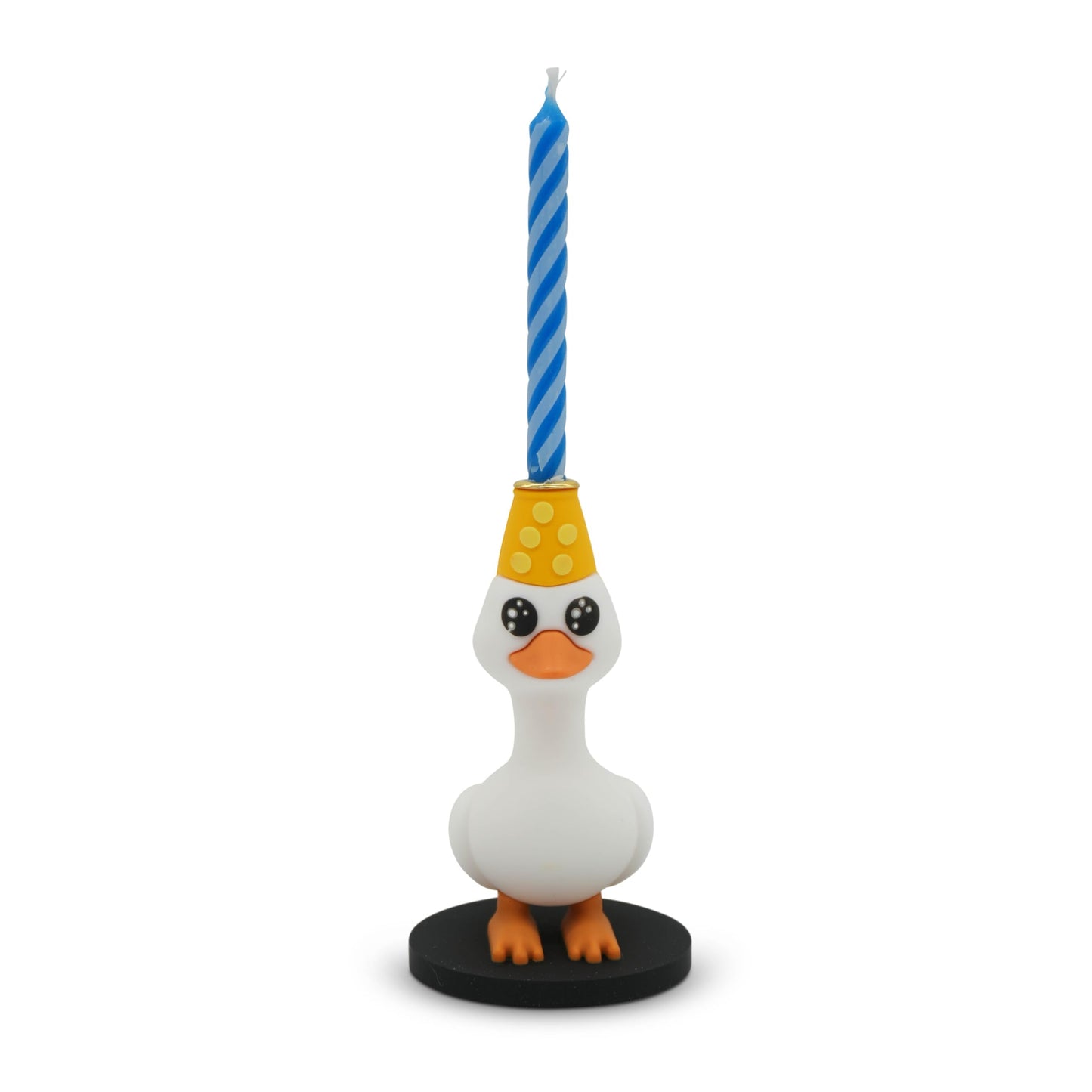 GOOFBALLS Funny Birthday Candle Holder – Humorous Party Decoration & Gag Gift – Quirky Cake Topper for Adults & Friends - Silly Goose