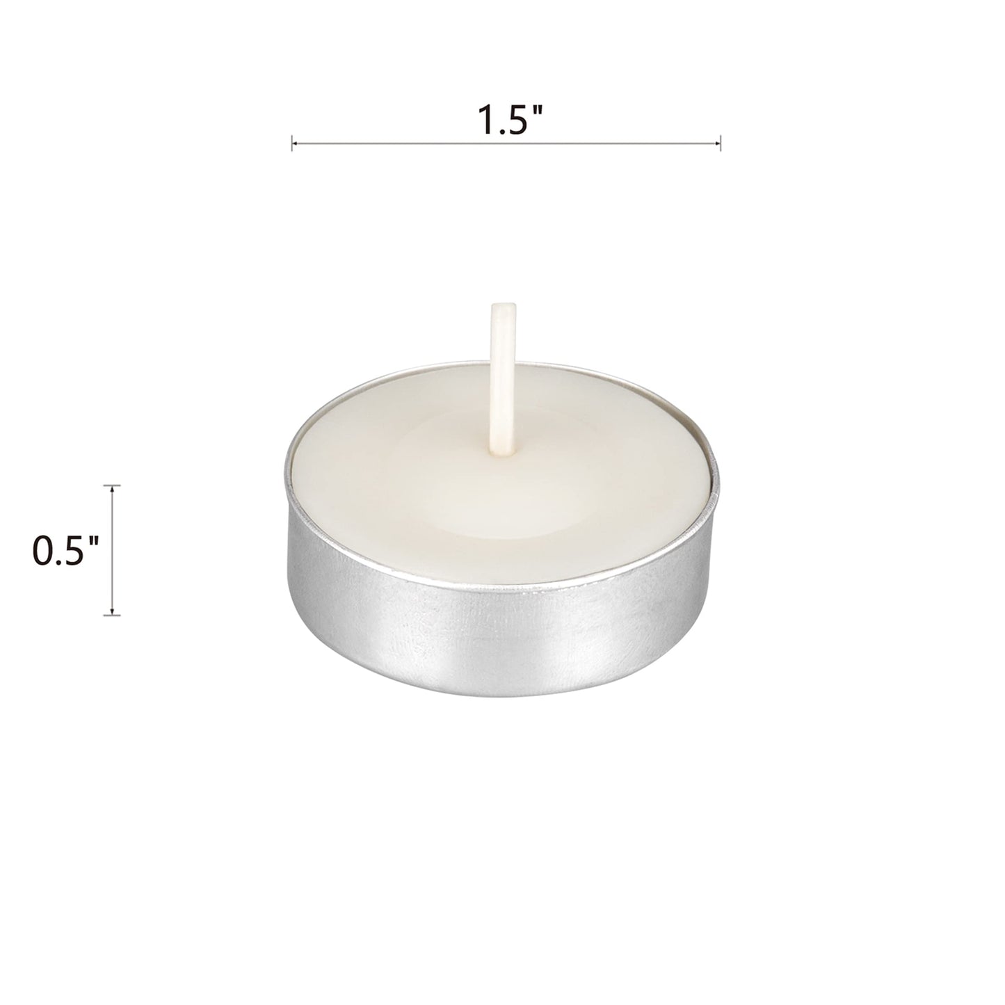 Mega Candles 50 pcs Unscented White Tea Lights Candles, Pressed Wax Candle 3.5 Hour Burn Time, Home Décor, Wedding Receptions, Occasions, Festivities, Events, Meditations, Spa, Prayers, Vigil