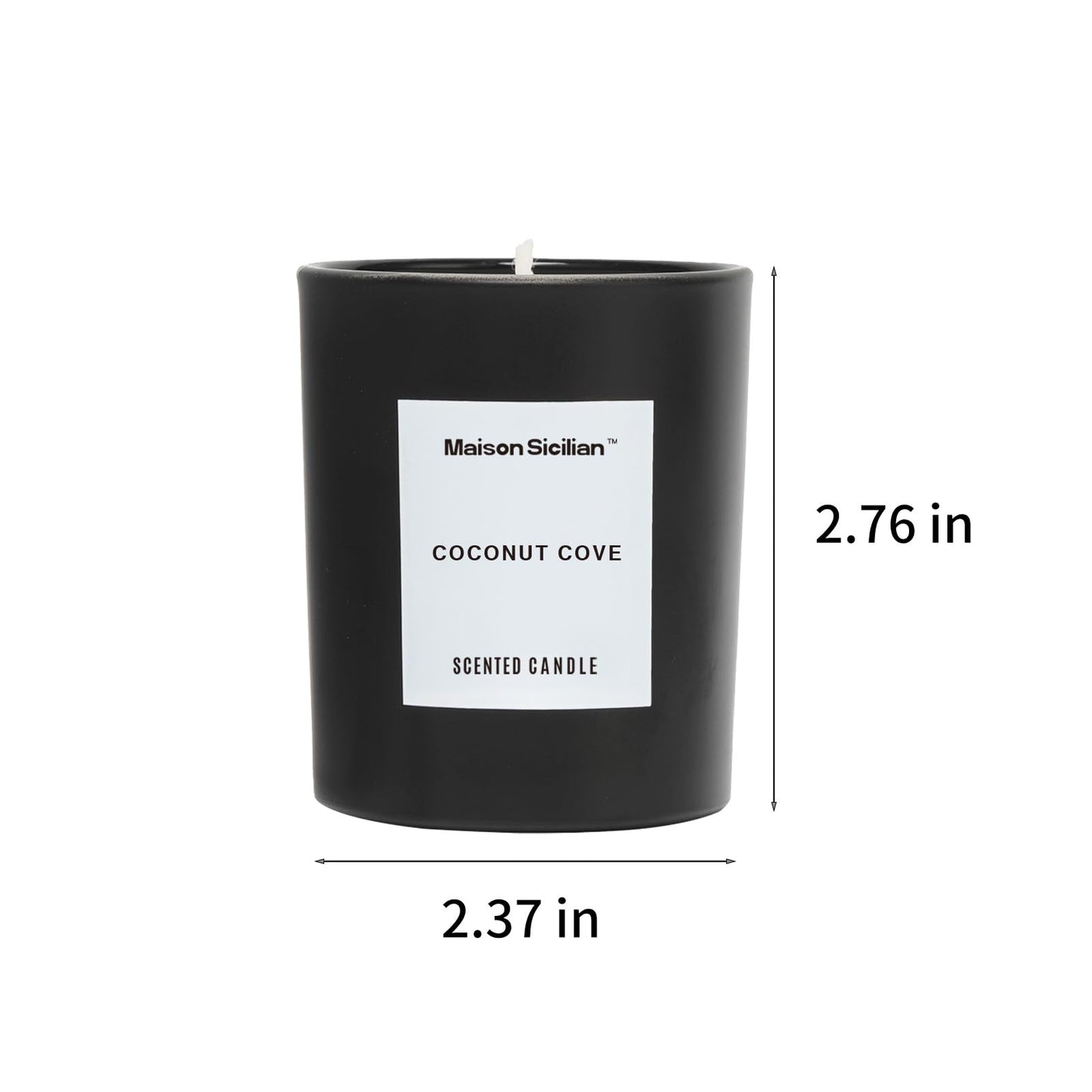 Coconut Cove Candle by Maison Sicilian | Inspired by Alto Astral | 24 Hour Burn | Premium Coconut Beeswax Blend + Luxury Fragrance Oil | Cozy Silky Luxury Ambiance & Thoughtful Gift