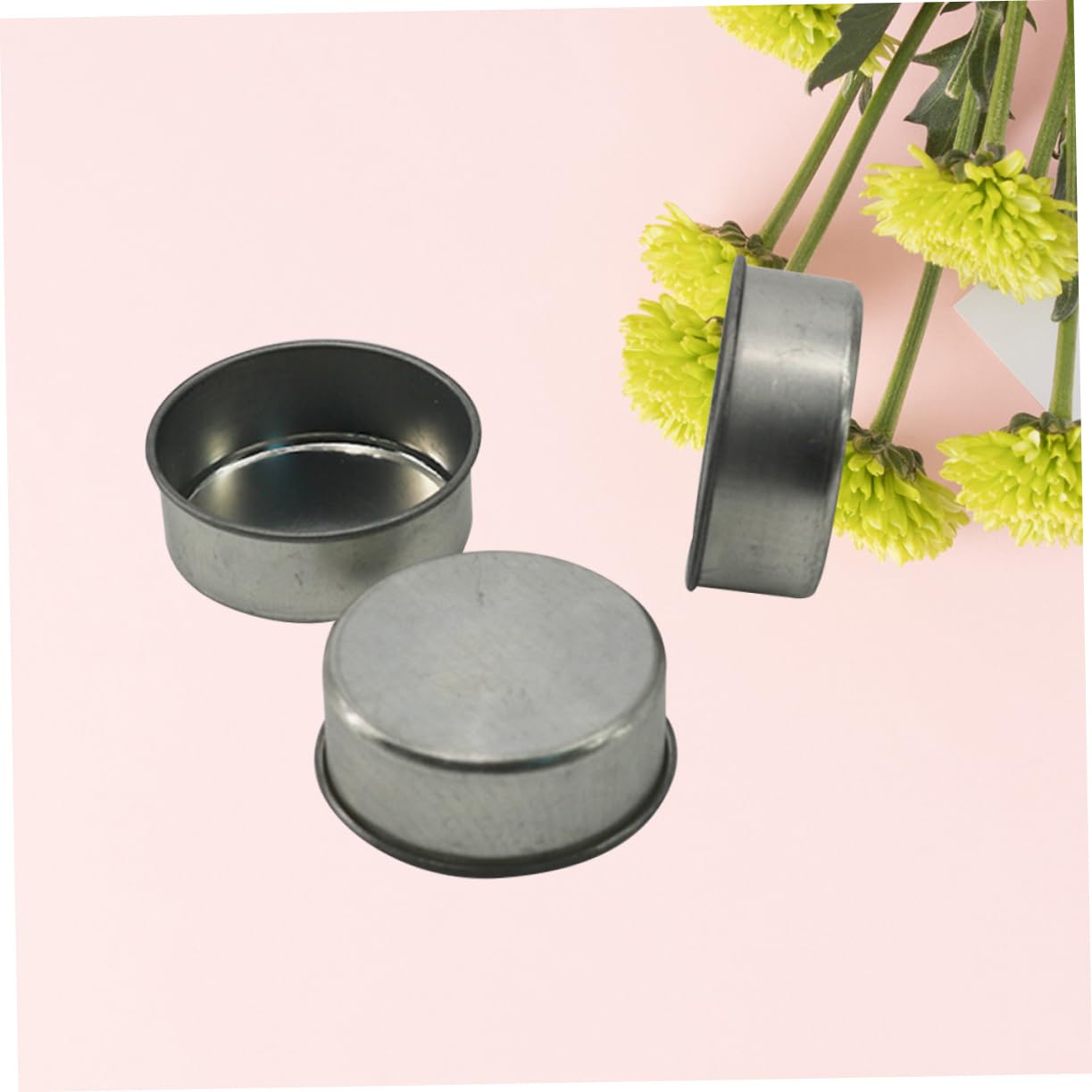 DOITOOL 10pcs Galvanized Iron Candlestick Tealight Candle Tins DIY Jars for Cosmetics