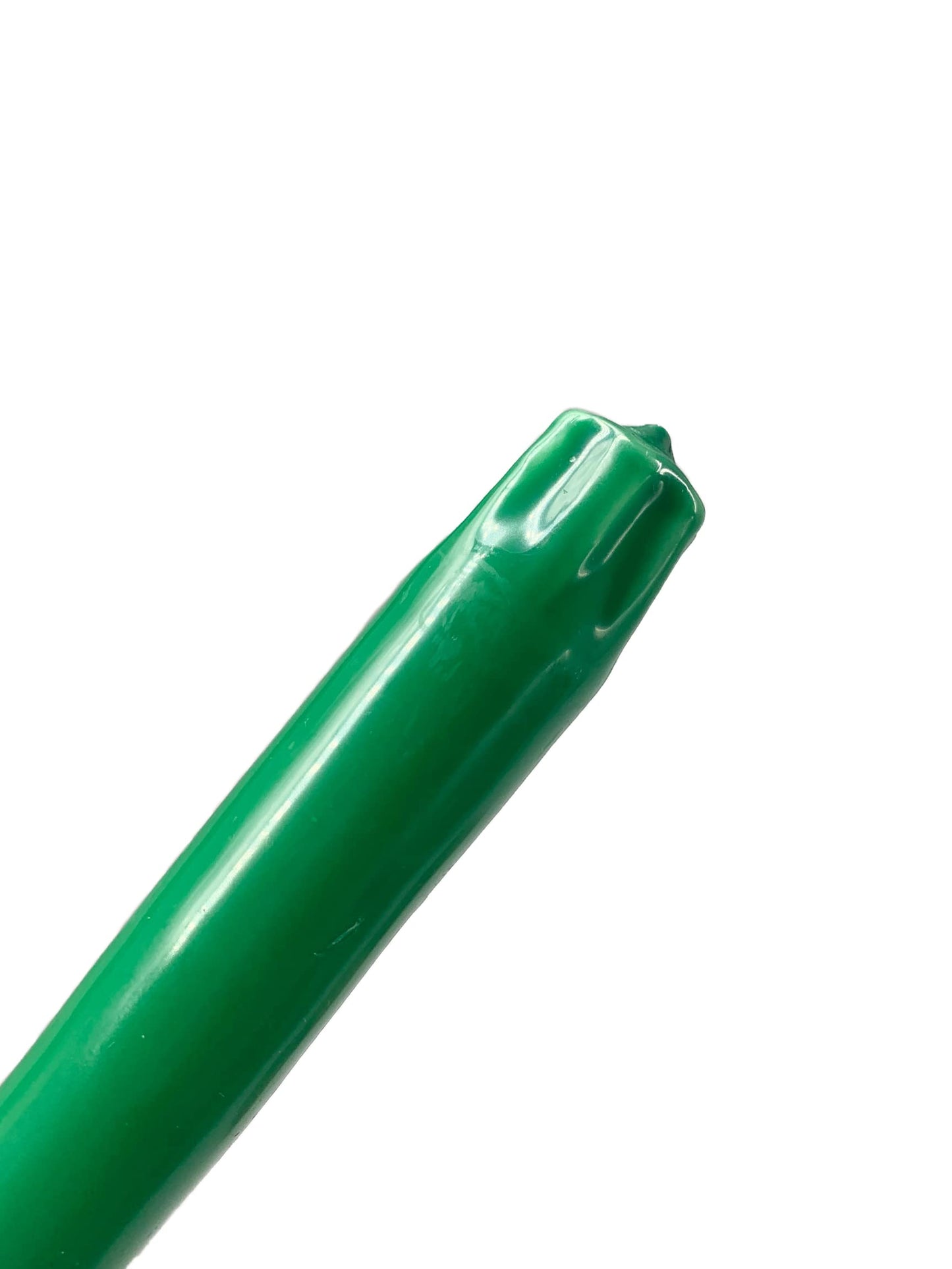 D'light Online Elegant 10" Unscented Holiday Green Taper Candles Premium Quality Candles Hand-Dipped, Dripless Tapered Candles and Smokeless - Set of 12 Individually Wrapped (10 Inch, Holiday Green)