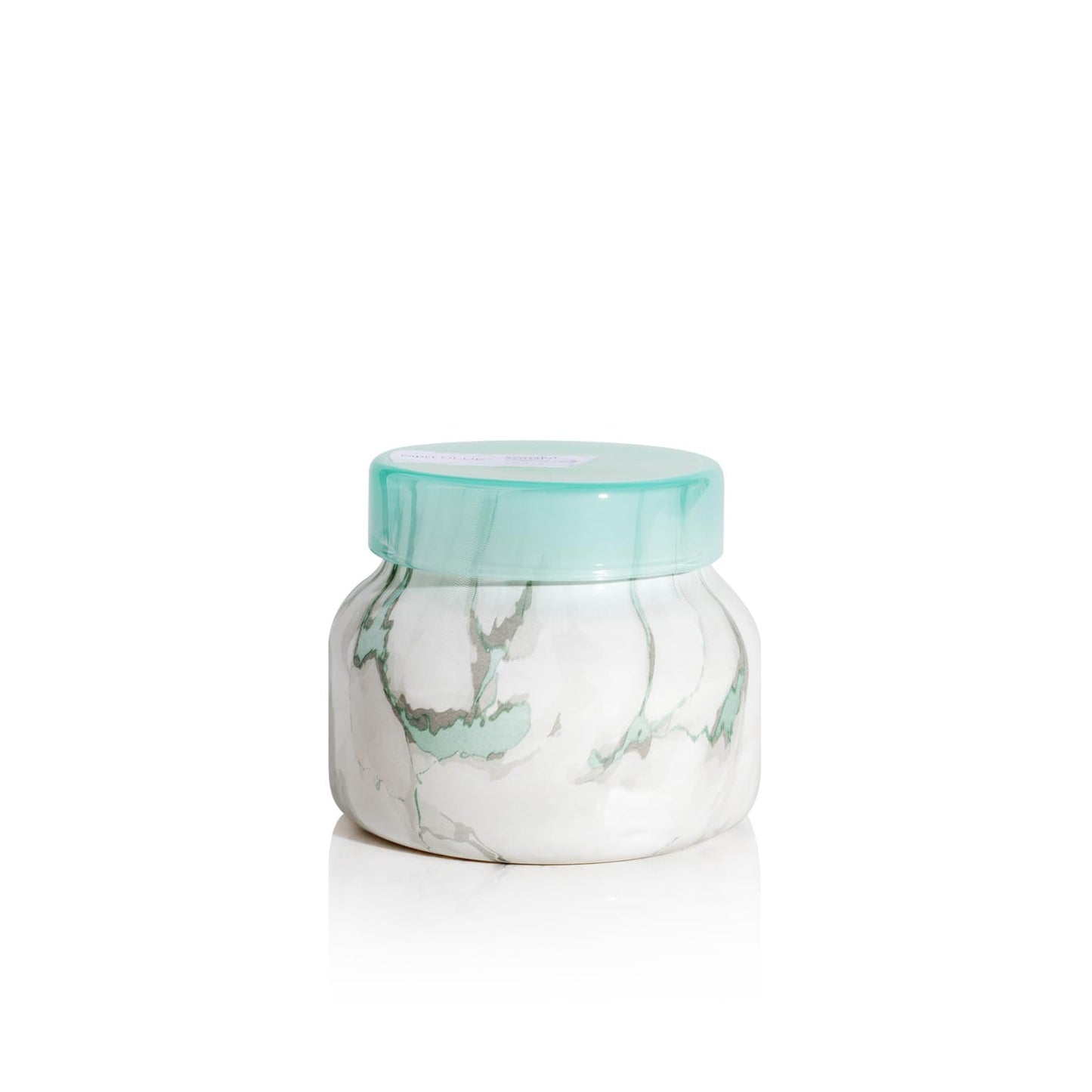 Capri Blue Modern Marble Jar Candles - Luxury Scented Candles for Home - Long Lasting Soy Wax Blend - Scented Home Decor Gifts - Coconut Santal (8 oz)
