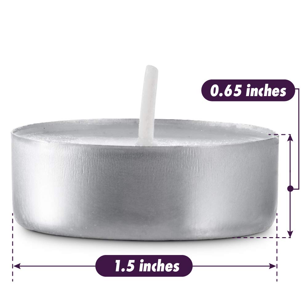 MontoPack Unscented White Tealight Candles Bulk [300] | 4 Hours of Smokeless, Dripless, Long Lasting Burning Paraffin Tea Lights | Small Votive Mini Candles for Home, Shabbat, Weddings & Emergencies