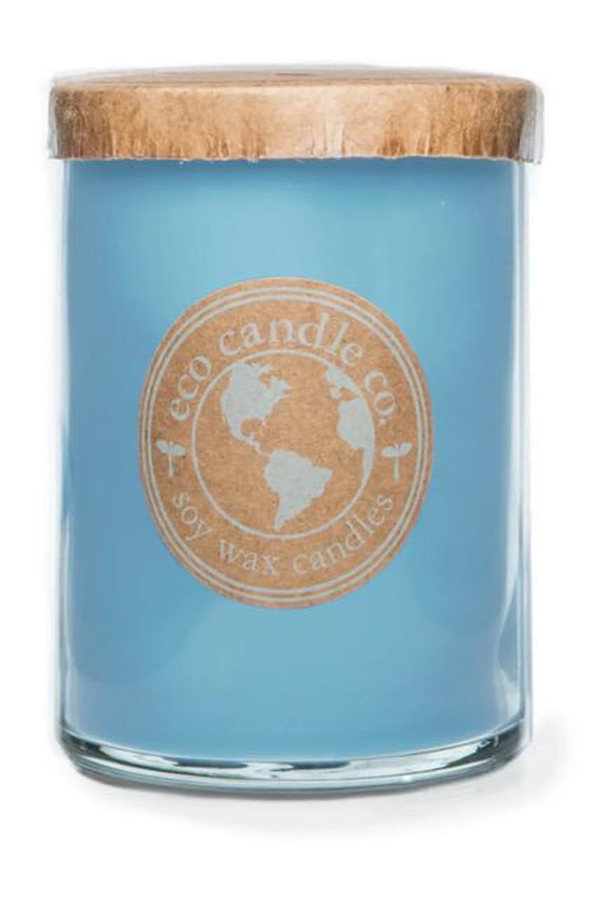 ECO CANDLE CO. Recycled Candle, Blueberry Shortcake, 26 oz. - Scents of Blueberries & Shortcake - 100% Soy Wax, No Lead, Kraft Paper Label & Lid, Hand Poured, Phthalate Free