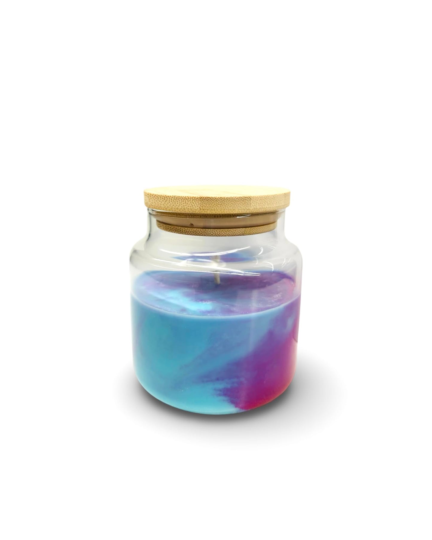 Luxury Cotton Candy Candle | The Candle Stop Shop | 100% Soy | CocoaButter Cashmere Scented | Decorative Scented, Baby Blue, and Pink