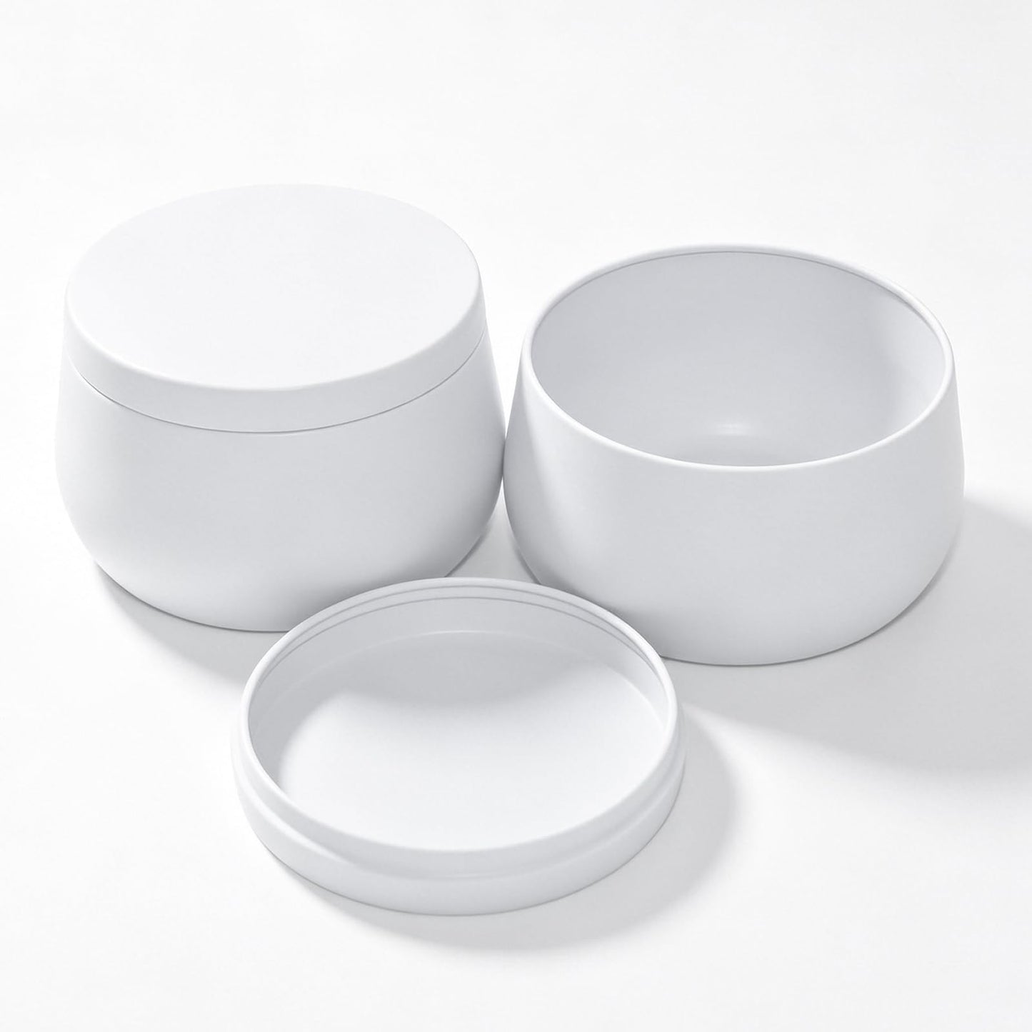 HOMAMAMOON 24 Pack Candle Tins for Making Candles, 8 oz Matte White Empty Candle Jars with Lids, Premium Seamless Metal Candle Containers Jars for DIY Craft, Small Business,Travel, Storage & Gifts