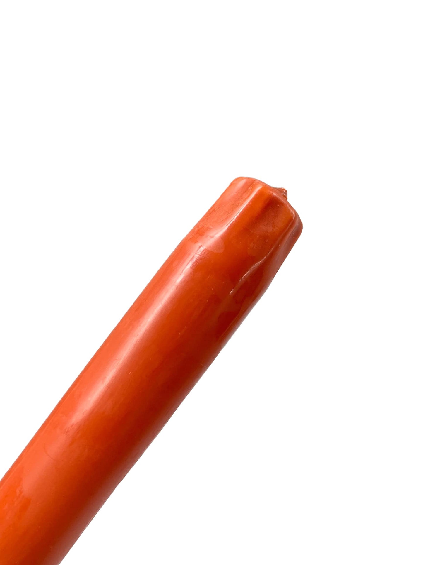 D'light Online Elegant 12" Unscented Cinnamon Burnt Orange Taper Candles Premium Quality Hand-Dipped Tapered Candles, Dripless and Smokeless - Set of 12 Individually Wrapped (12 Inch, Cinnamon)