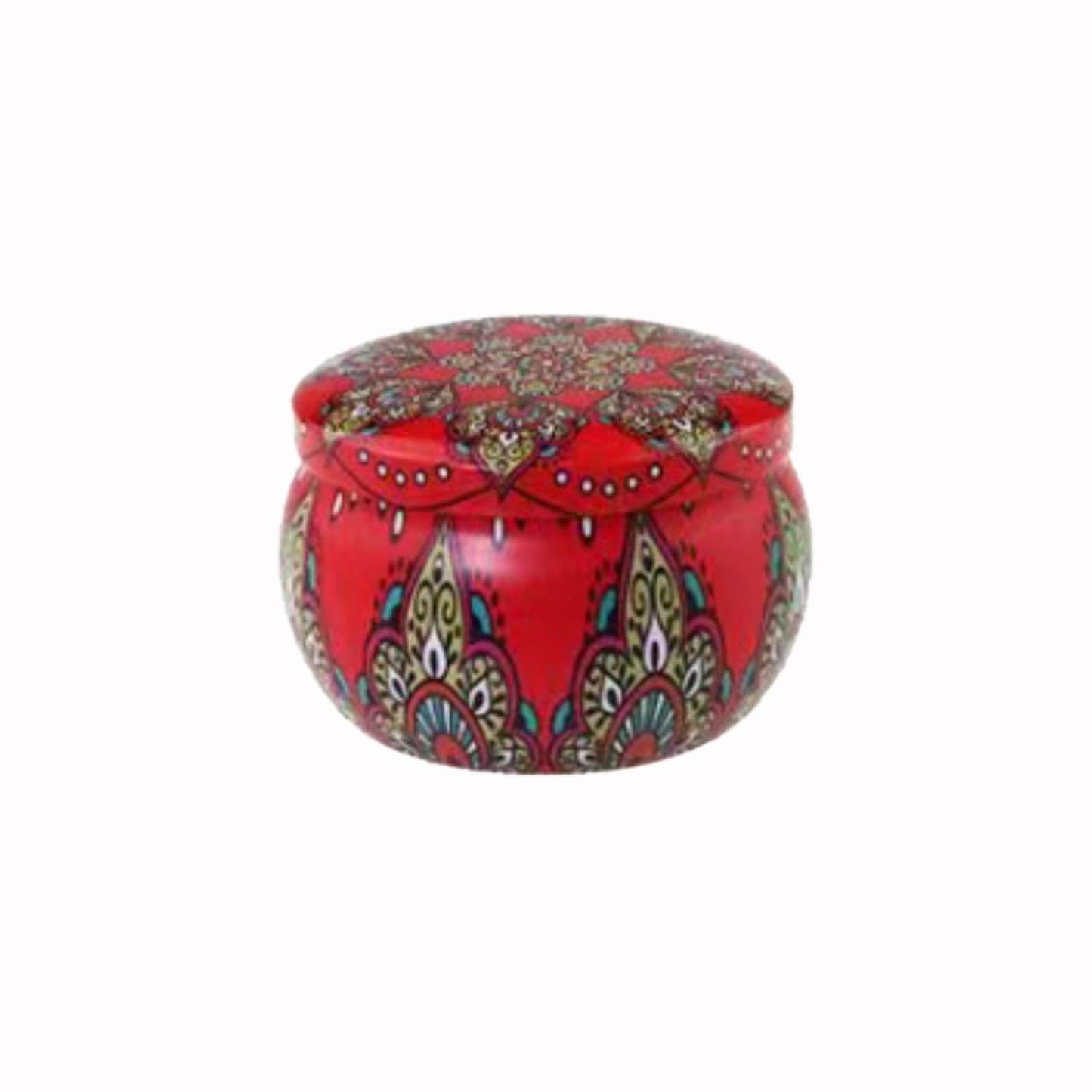 FWJUNHUYC Scented candle tin can drum metal packaging tinplate gift candy scented candle set tin box