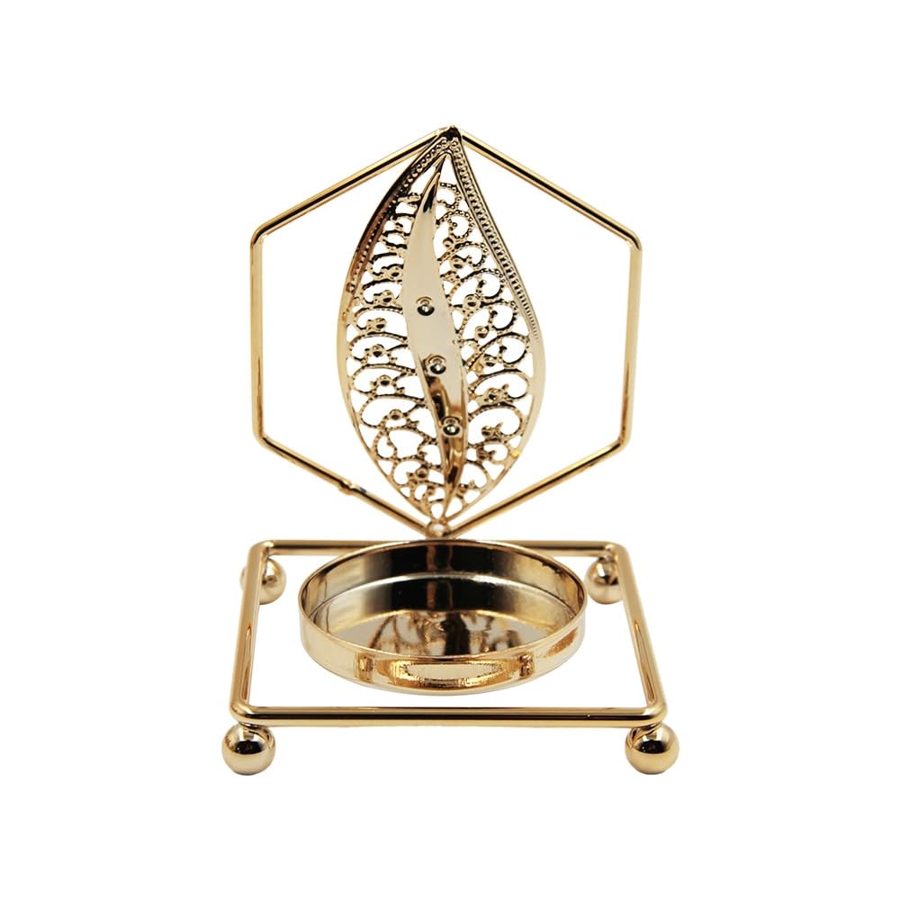 Candlestick Holders Gold Star and Moon Candlestick Electroplating Tea Candle Holder Home Living Room Decoration Candle Holders (Color : 6)