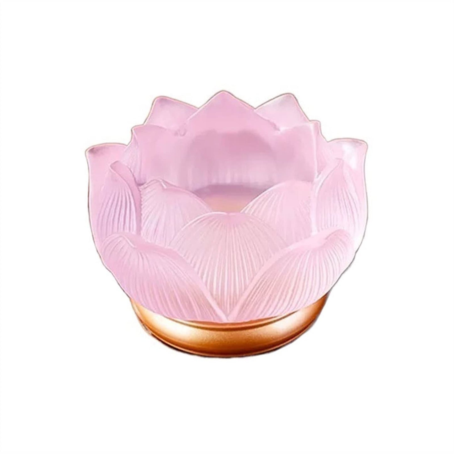 cfycfy987 Candelabra Glazed Lotus Candlestick Household Decoration Ornaments Candle Holder Household Offering Lamp Holder Candle Sticks Holder(Pink)