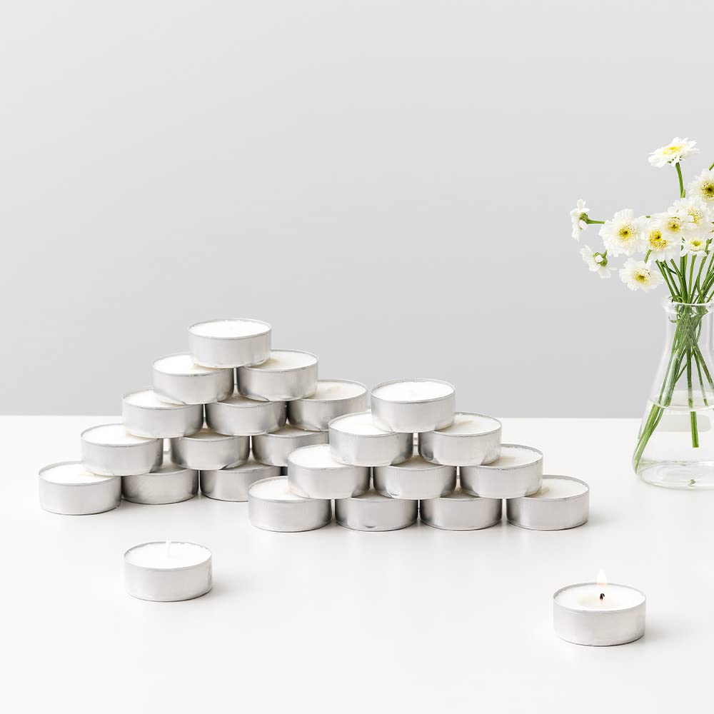 Cocod'or COCODOR Scented Tealight Candles/Winter Jasmine / 100 Pack / 4-5 Hour Extended Burn Time/Made in Italy, Cotton Wick, Scented Home Deco, Fragrance, Mother's Day