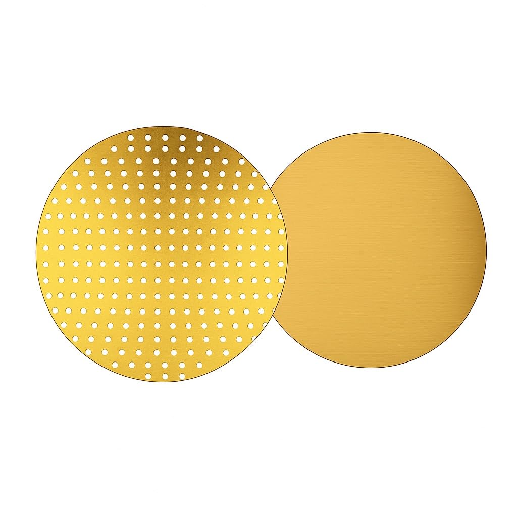 2 inch Diameter Gold Set Plate & Sieve for Incense Burner