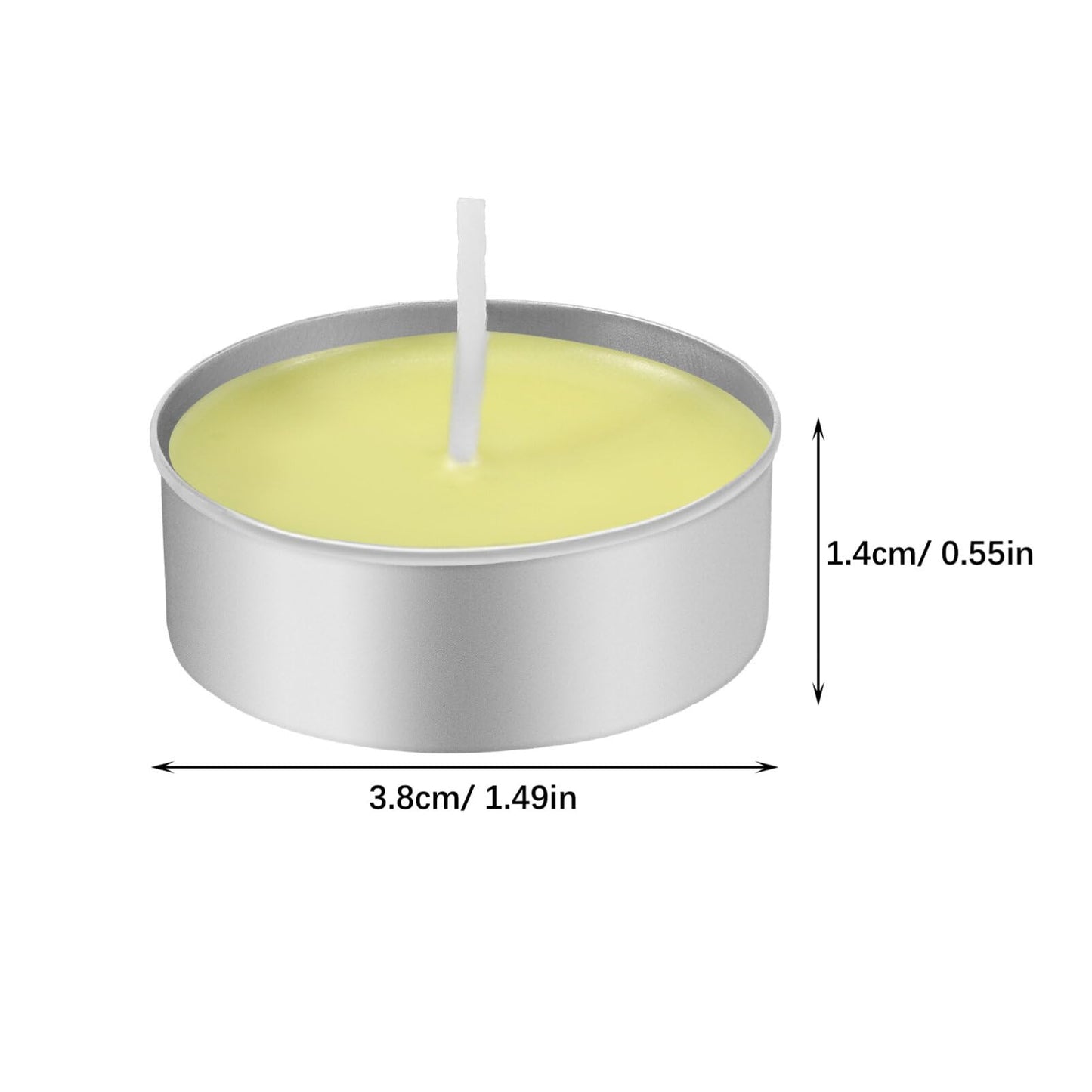 Operitacx 150 Pcs Aluminum Tea Light Cups & 150 Candle Wicks - Empty Metal Tins and Wax Containers for DIY Candle Making Supplies