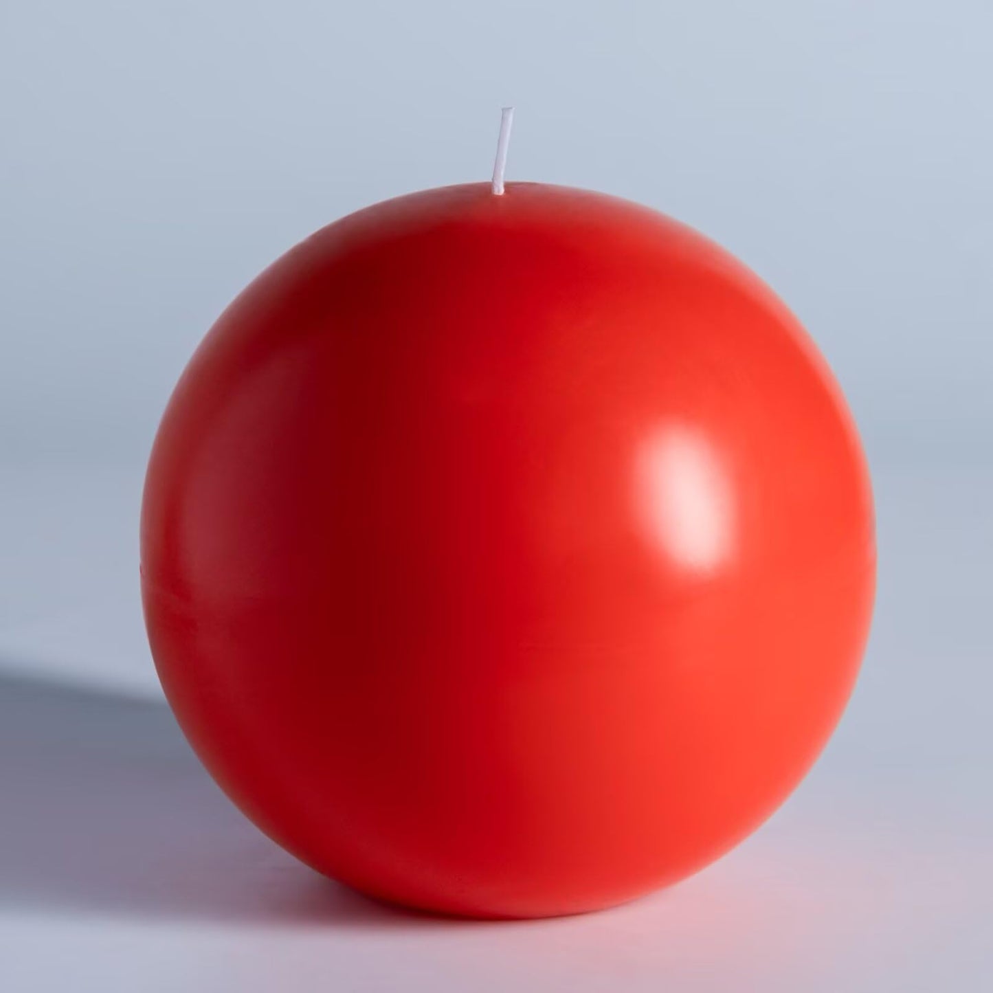 MOZEAL Hand-Poured, 6 Inch Living Coral Large Round Ball Candles - Elegant Living Coral Round Pillar Candles, Dripless, Unscented, Smokeless, Ideal for Summer Parties.