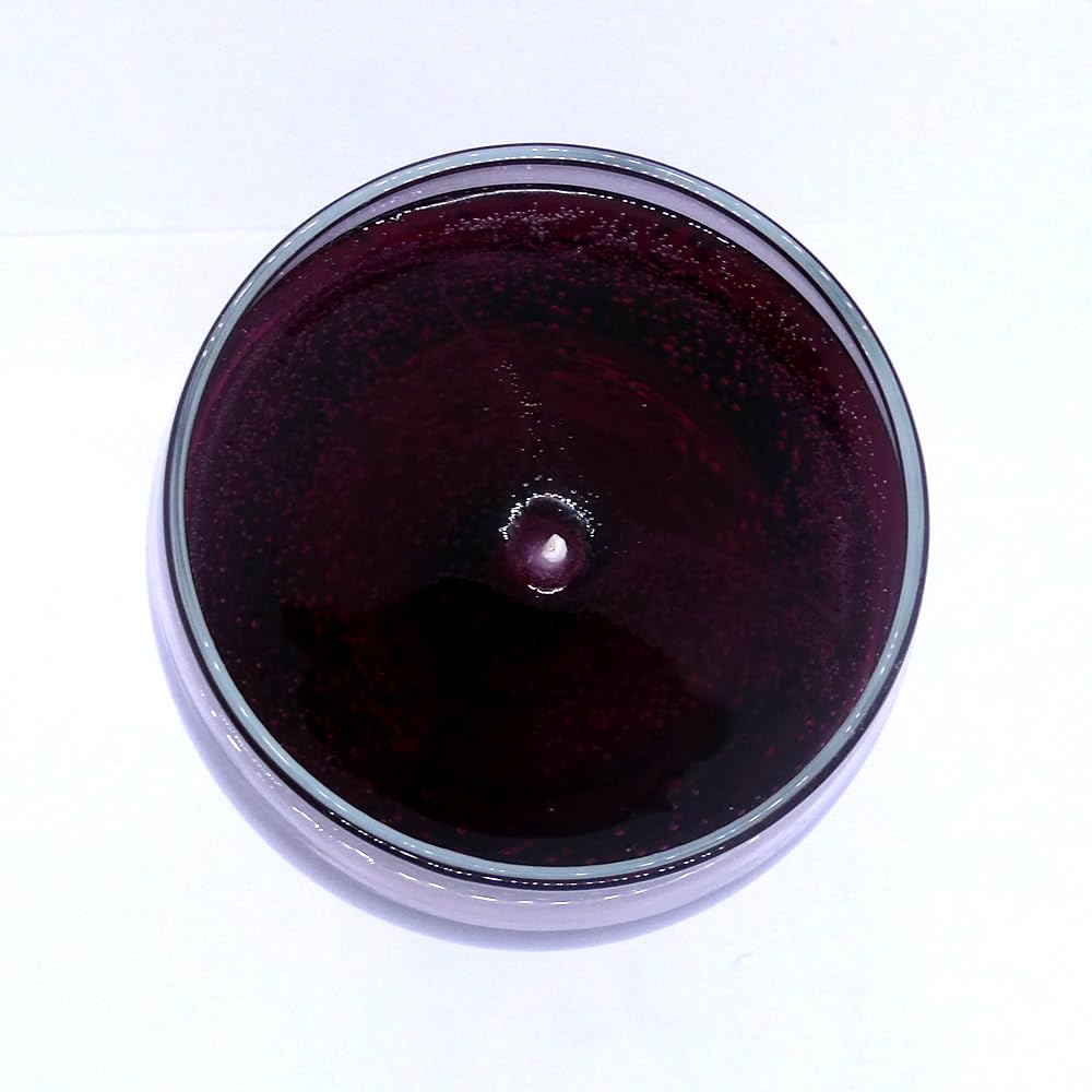 7 Ozs. Merlot Scented Wine Candle in Glass in Clear Gift Box 100+ Hours Made in USA by The Gel Candle Company