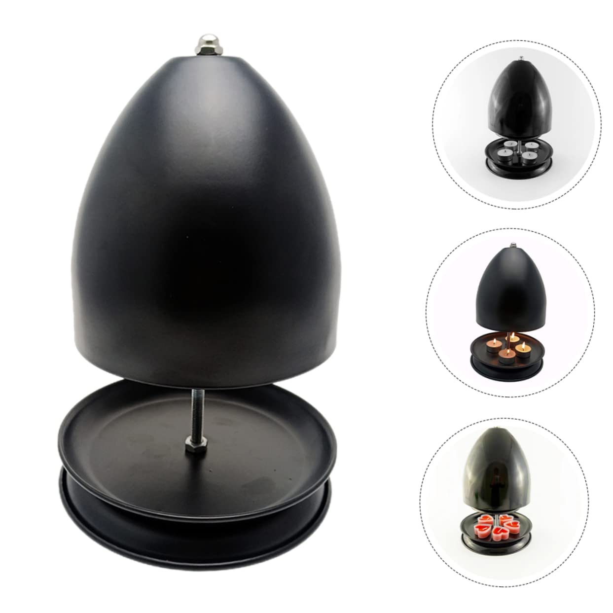 Amosfun Tealight Heater and Candle Holder Material for Home Decor Special Occasions and Aromatherapy Non Slip Design for Convenience