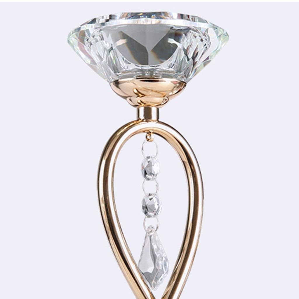 XILIN-1987 Candle Holderss Crystal Candlestick Living Room Porch Restaurant Study Decoration Desktop Candle Holder Decorative Candlestick (Size : B)