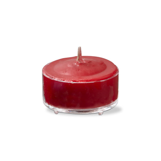 tag Color Studio Tealight Candles Set of 8 Red Smokeless Paraffin Wax Burn Time 3 Hrs Tealight Red
