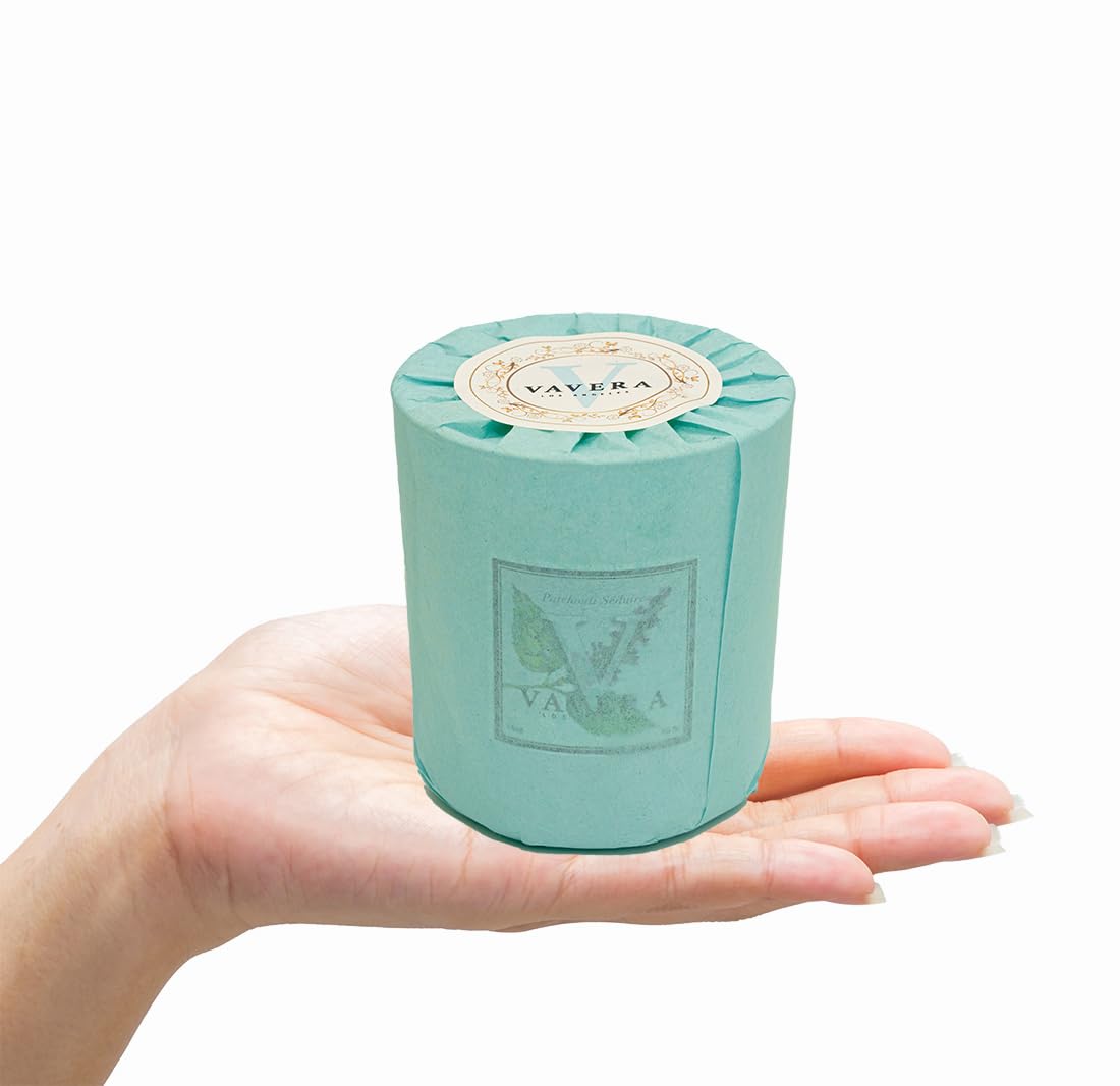VAVERA Sparkling Grapefruit Wood Wick Candles that Crackle (11oz Matte White Candle w/lid) Juicy Freshness. Crossover Soy Candles for Women or Men! Non Toxic Scented Candles, Hand-Crafted in USA.