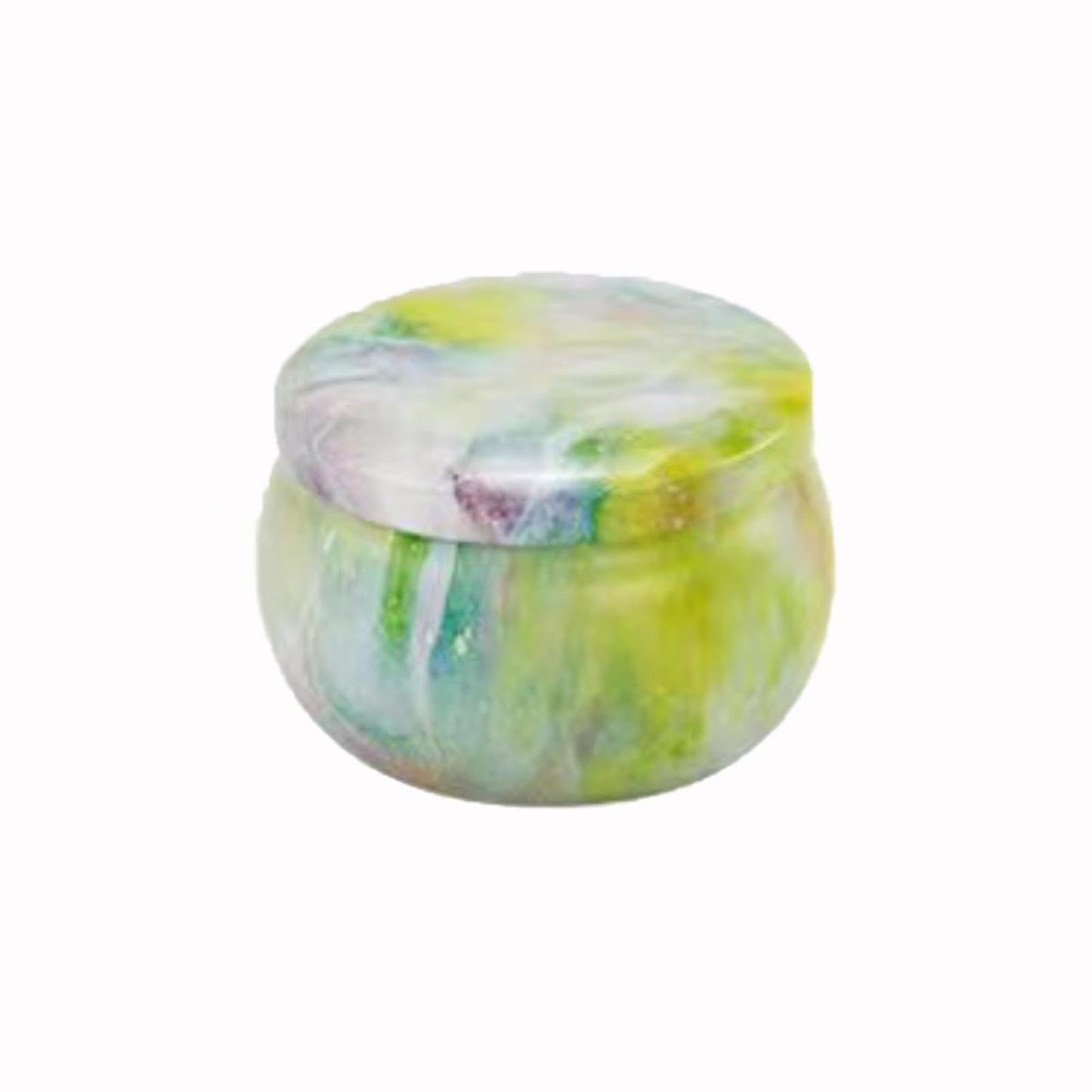 FWJUNHUYC Scented candle tin can drum metal packaging tinplate gift candy scented candle set tin box