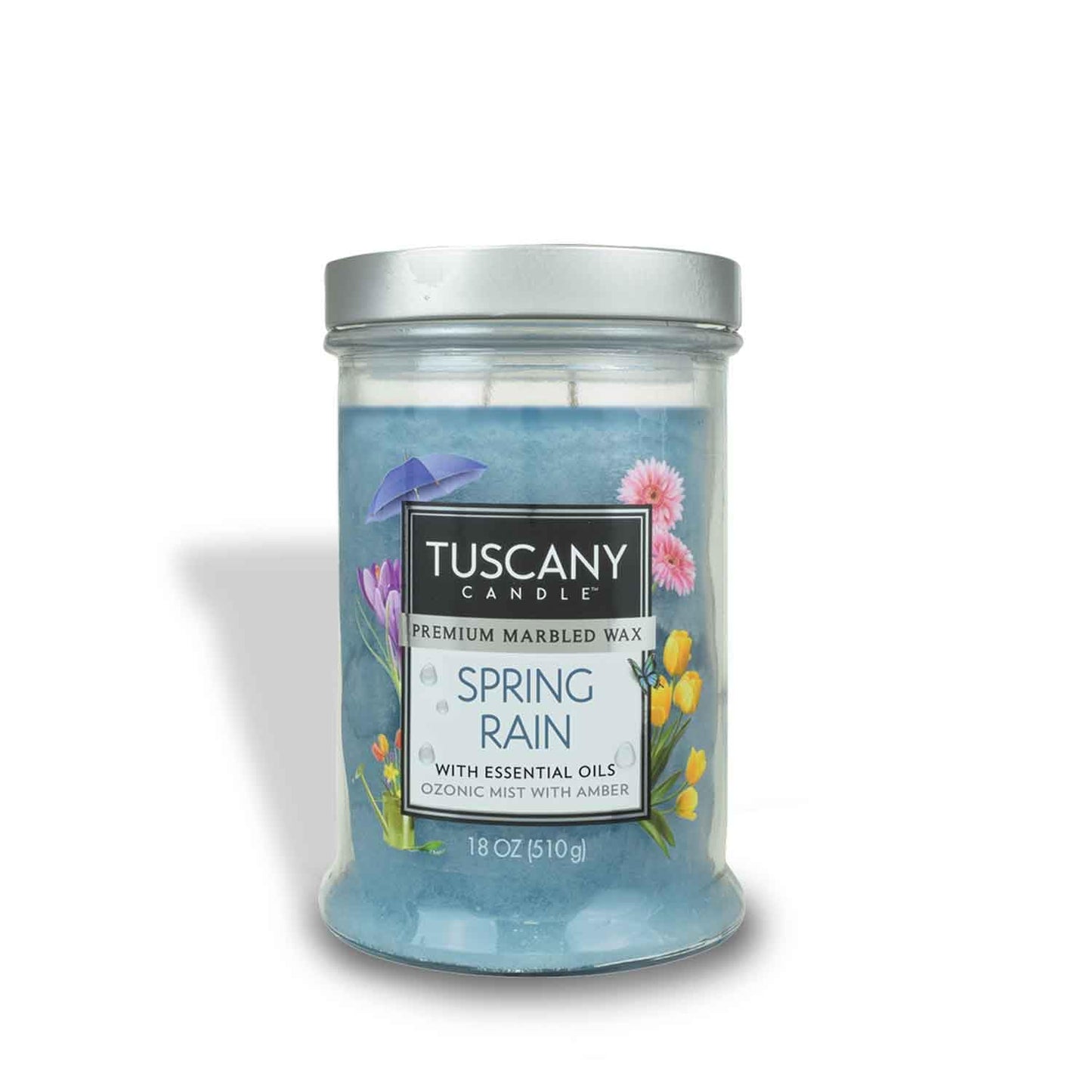 Tuscany Candle Spring Rain® Long-Lasting Scented Jar Candle, 18 oz