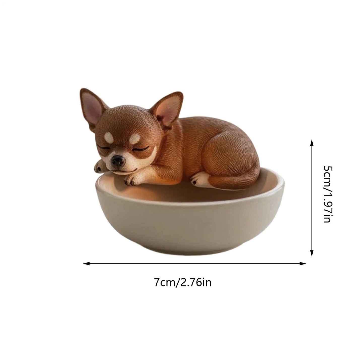 Adorable Dog Tealight Candle Holders, Hand-Painted Pup Animals Tea Light Holder Resin Candlestick Ornaments for Home, Table