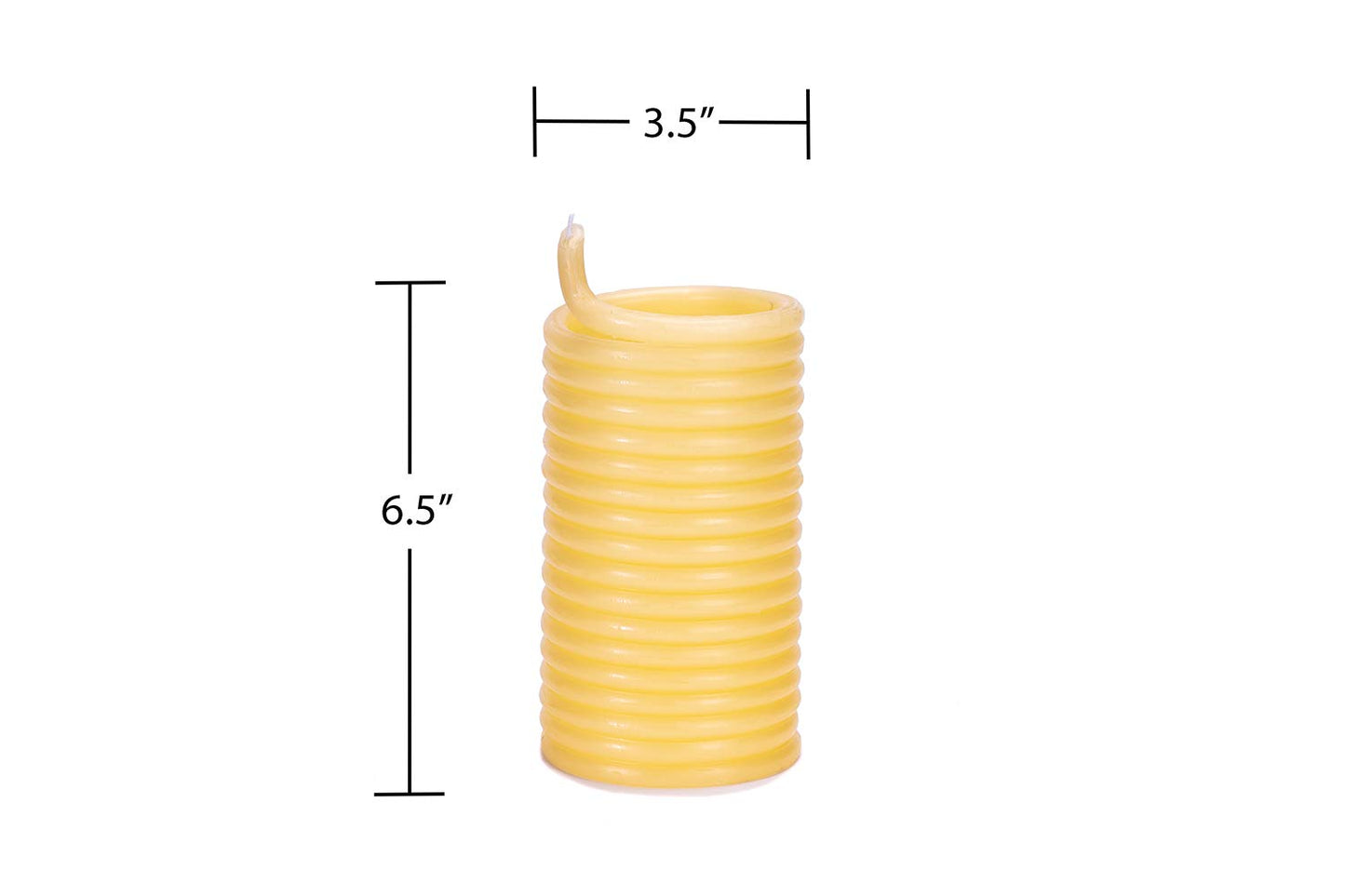 Candle by the Hour 80-Hour Refill, Eco-friendly Natural Beeswax with Cotton Wick