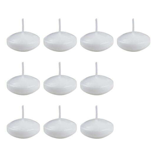 Unscented Floating Set of 10 – Versatile Wedding, Christmas, Spa Decor with Long-Lasting Burn Time Christmas Floating