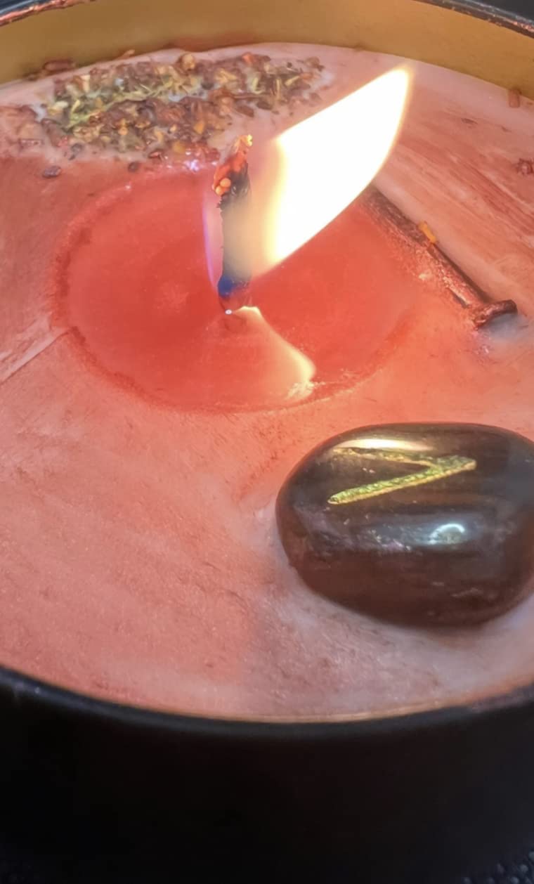 Uncrossing Candle, Bloodstone Candle, Jinx Breaker, Hex Removal, Curse Breaker, Unhexing, Block Buster, Undo Bad Luck, Road Opener, 8 oz