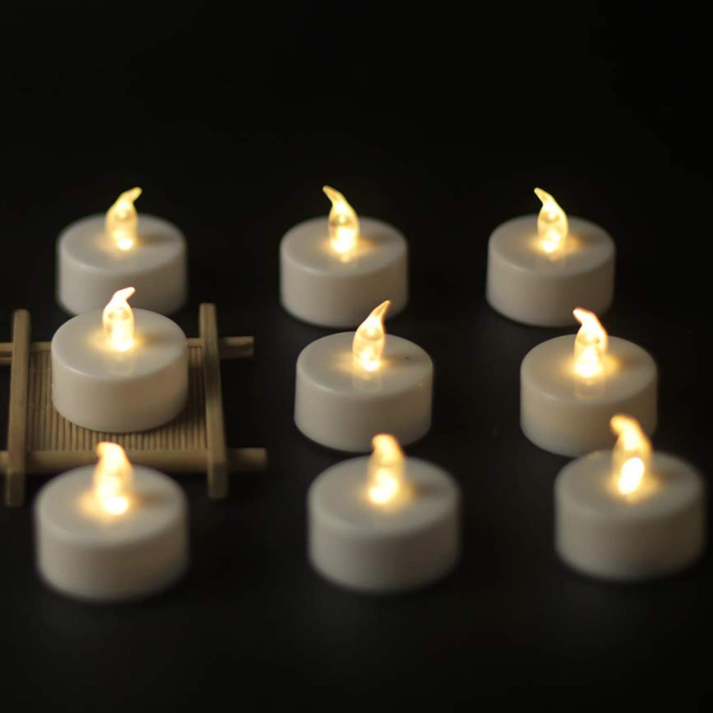 YIWER Battery Tea Lights Candles - LED Tea Lights 200 Hours Pack of 100(Warm White)|50 * 2