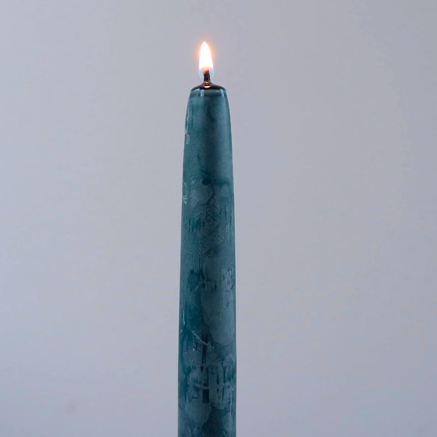 Candlestock Beeswax Taper Candles – Standard 7/8" Diameter, Pure 100% Natural USA Beeswax, Cotton Wick, Dripless, Long-Burning, Handmade in Woodstock, NY- 12 Inches - 1 Pair (2 Candles) - Teal