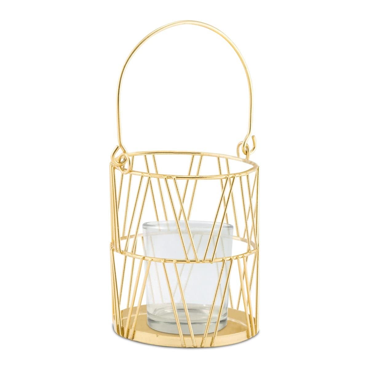 Weddingstar Gold Geometric Candle Lantern