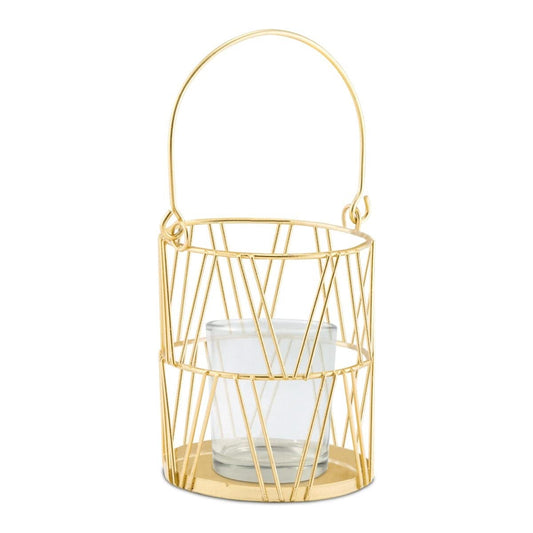 Weddingstar Gold Geometric Candle Lantern