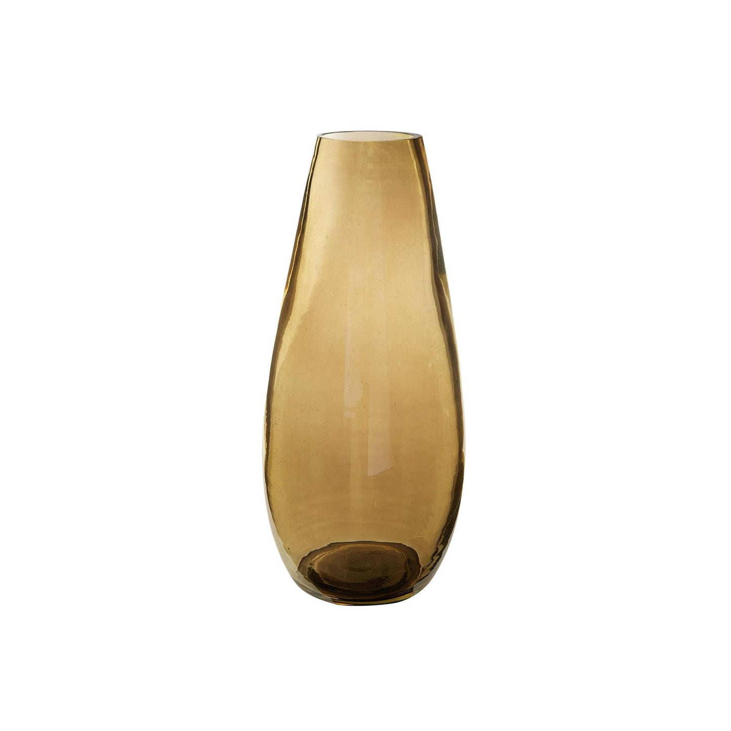 Signature Design by Ashley Rhettman Farmhouse Indoor/Outdoor 16" Glass Tabletop Vase, Light Brown
