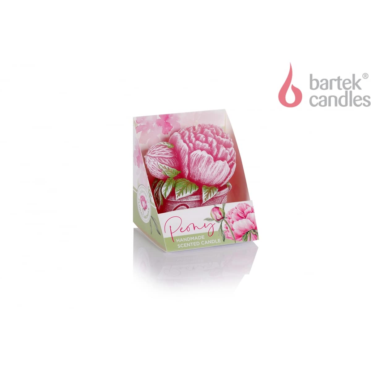 4 Pack Scented Candle Peony Flower Shape Candles Decorative Cute Candles Pink Red Flower Wax Candles for Valentine's Gifts Home Bedroom Party Wedding Birthday (Pink)