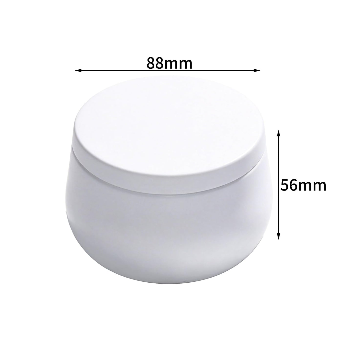 HOMAMAMOON 24 Pack Candle Tins for Making Candles, 8 oz Matte White Empty Candle Jars with Lids, Premium Seamless Metal Candle Containers Jars for DIY Craft, Small Business,Travel, Storage & Gifts