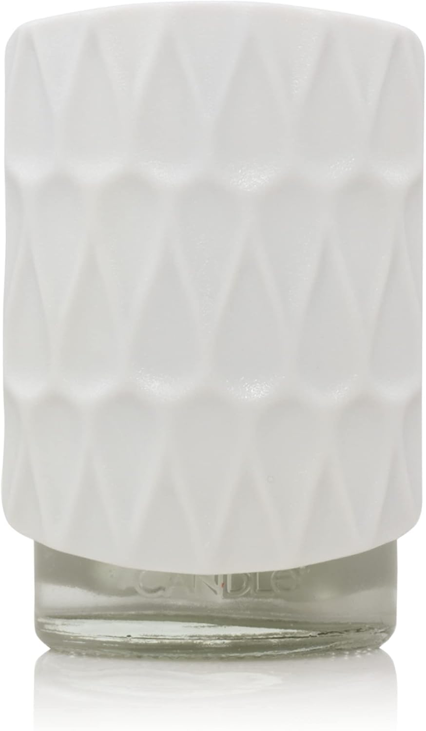 Yankee Candle ScentPlug Diffuser Warmer for Plug in Air Fresheners, Fragrance Warmer, Decorative Organic Pattern White Design (Pack of 1)