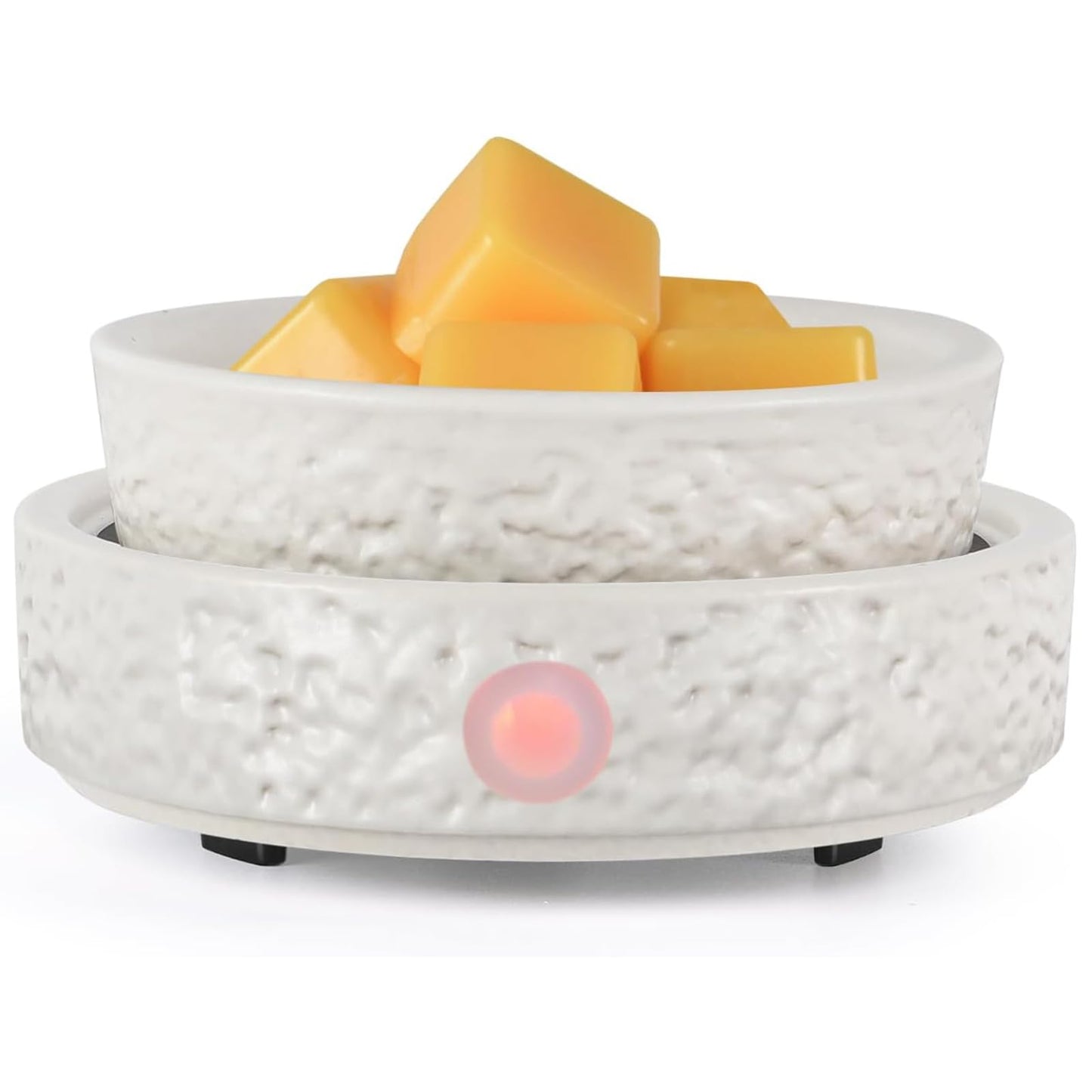 nawaza Ceramic Wax Melt Warmer Fragrance, 3 in1 Electric Candle Wax Warmer, Scented Wax Melt Wax Cubes Melter Fragrance Warmer for Home,Office, Birthday Gifts for Women Mom(White-01)