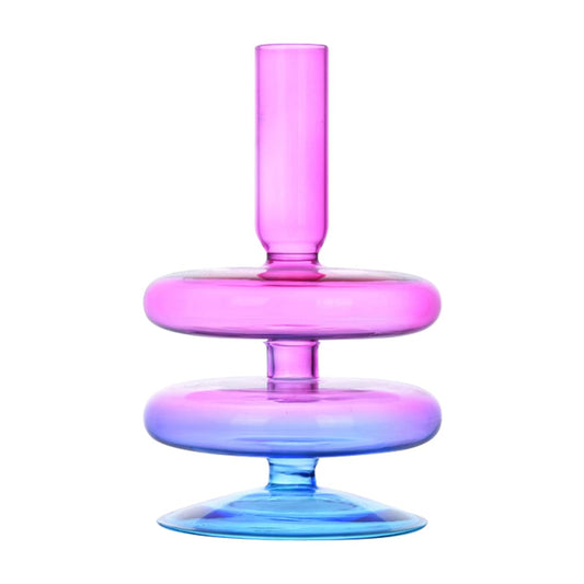 Ayuduots Glass Candlestick Holders, Elegant Glass Taper Candle Holder Centerpieces for Home Ornaments Wedding Party Decorations