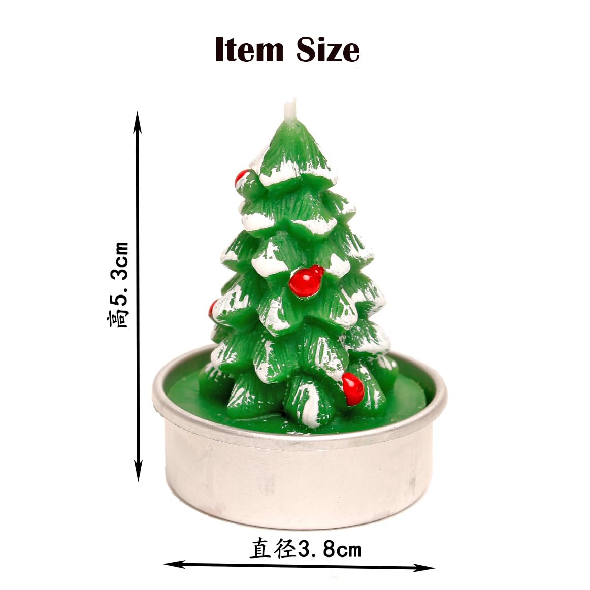 12 Pieces Tealight Candles Handmade Delicate Santa Hat Claus Christmas Tree Candle Wax Snowman Elk Pinecone House Candles for Party Wedding Spa HomeChristmas Decoration