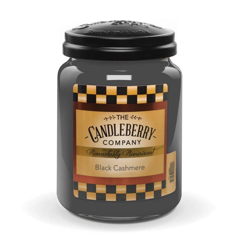 Candleberry Candles | Black Cashmere Candle | Best Candles on The Market | Hand Poured in The USA | Highly Scented & Long Lasting | Large Jar