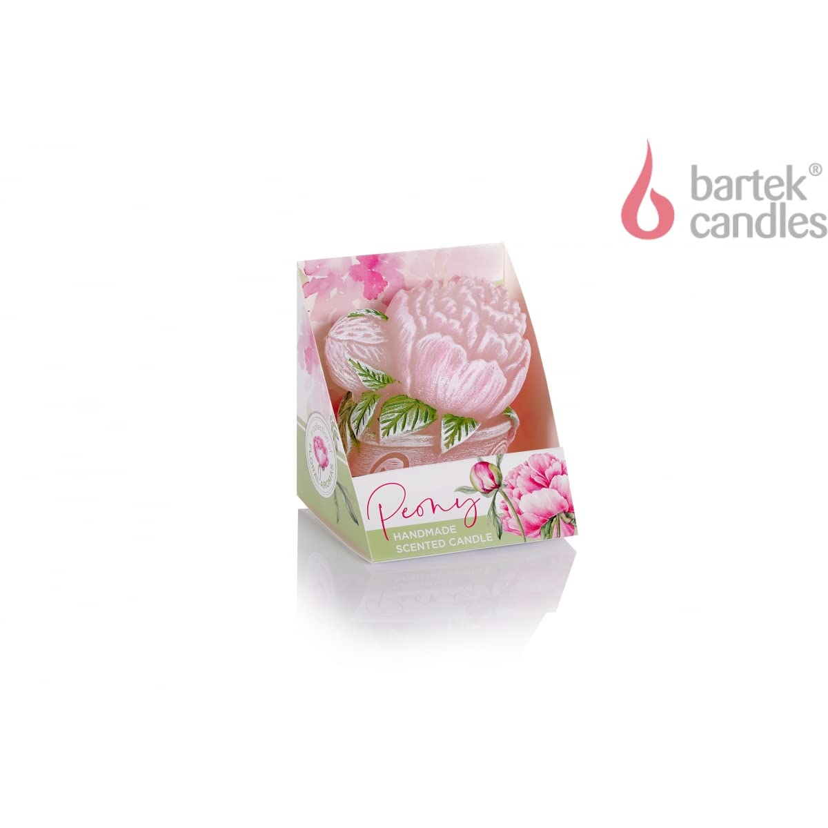 4 Pack Scented Candle Peony Flower Shape Candles Decorative Cute Candles Pink Red Flower Wax Candles for Valentine's Gifts Home Bedroom Party Wedding Birthday (Pink)
